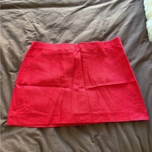 Abercrombie & Fitch Bright Red Mini Skirt